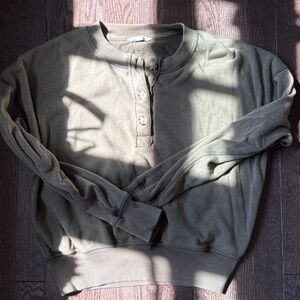 American Eagle Outfitters Olive Green Crop Top